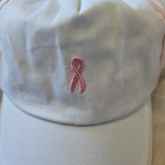 Breast Cancer Awareness Pink Stuff Baseball Cap Pink White - Picture 2 of 9